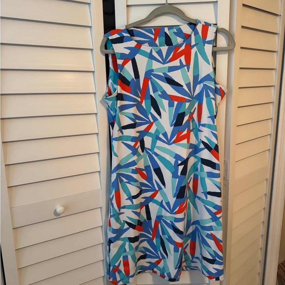 Colorful Geometric Sleeveless Dress